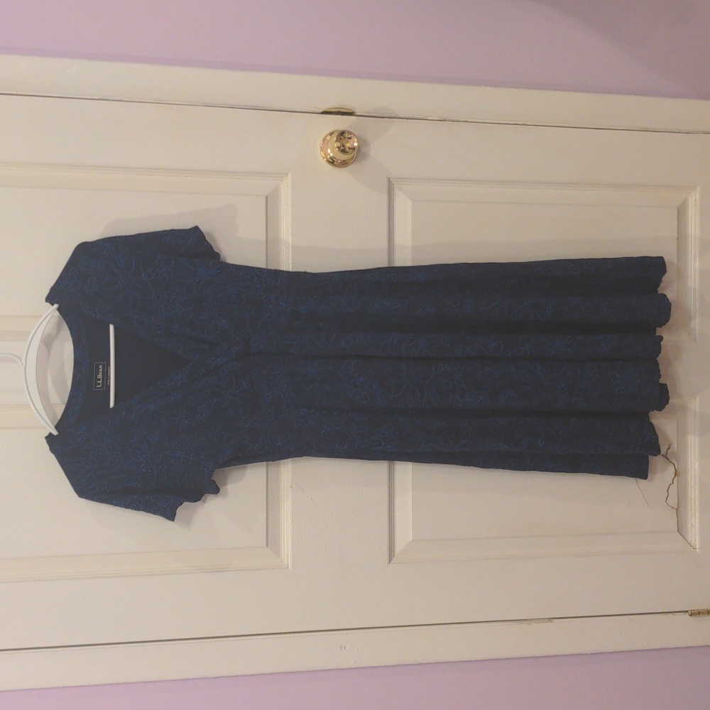 LLBean, Small, Navy floral